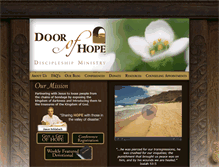Tablet Screenshot of doorofhopeministry.com